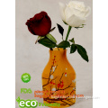 Eco friendly unbreakable plastic vase, Disposable Foldable Cheap Plastic Vases, clear plastic vases for wedding